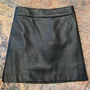 J Crew Faux Leather Skirt